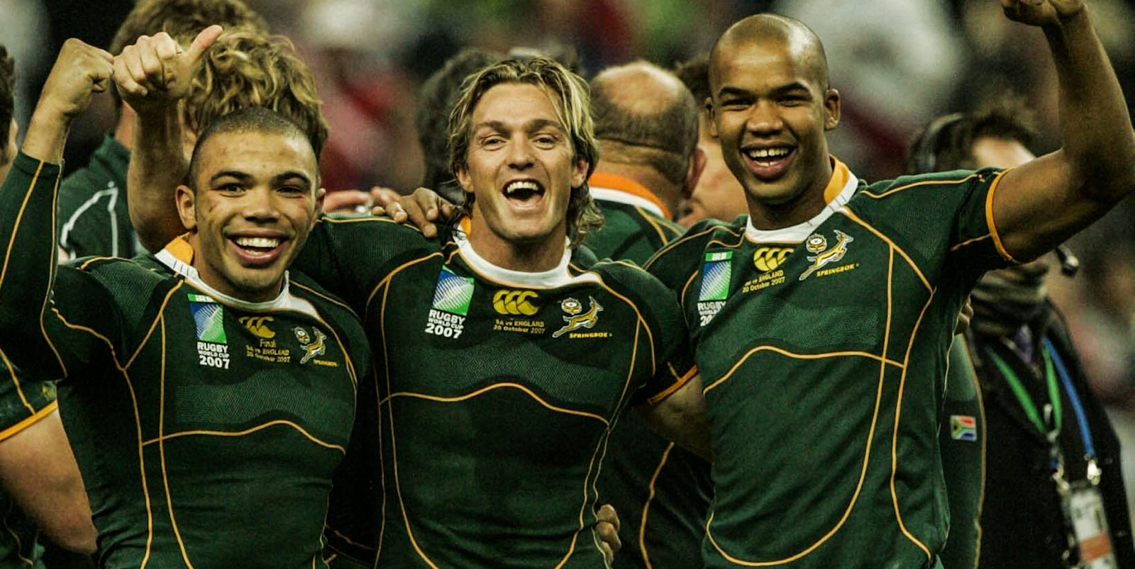 Springboks legends Bryan Habana, Percy Montgomery and JP Pieterson