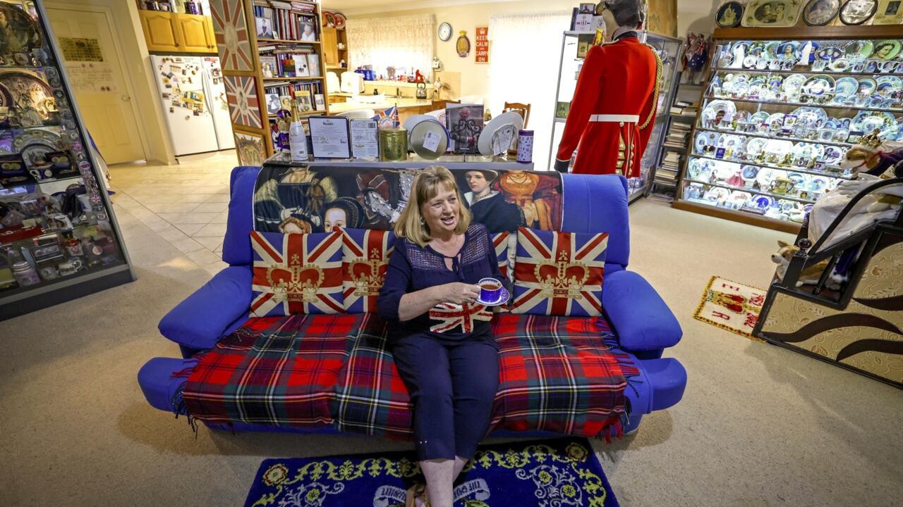 A proper cup of tea. British royal family fan Jan Hugo