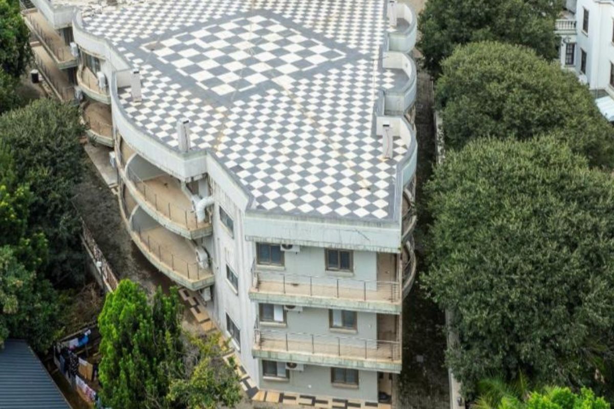 The triple storey 7 Saxonwold Drive mansion.